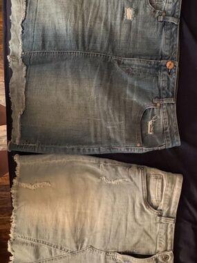2 pack bundle Distressed Denim skirt - Light Blue